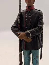 Håndmalet tinsoldat af Dansk 1864 infanterist 