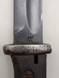 Tysk M1884/98 III Bajonet med Skede, Stemplet 1920