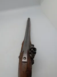 Antik Rytter flintlåspistol med træskæfte og jernbeslag Tyske stater Ca. 1750 