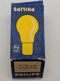 Vintage Philips Mørkelægningslampe No. 4074 Blackout Light Bulb