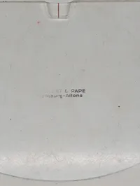 Eckert & Pape Hamburg-Altona Kurslineal med Kriegsmarine-logo
