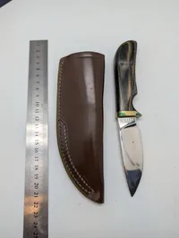 Smith & Wesson Fixed Blade Knife with Leather Sheath and Original Box