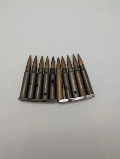 To Tyske K98 WW2 lade klips, deaktiverede