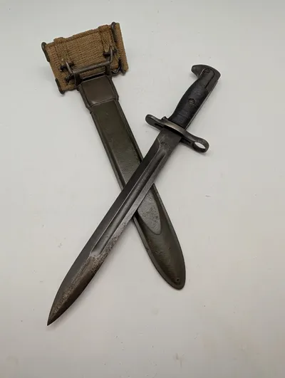 Amerikansk M1 Garand Bajonet fra 2. Verdenskrig med U.C. Stempel