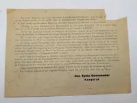 Tysk Oprop! Flyveblad til Danmarks Soldater og Danmarks Folk, 9. april 1940