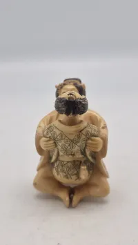 Antik JAPANESE HAND CARVED EROTIC NETSUKE FIGURES EDO / MEIJI PERIODE 