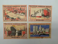 Deutsche Amerika-Woche Bremen nødpenge-sæt (25, 50, 75, 100)