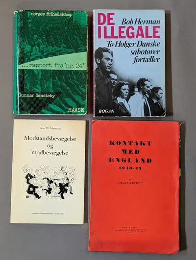 Collection of Four Scandinavian WWII Resistance History Books