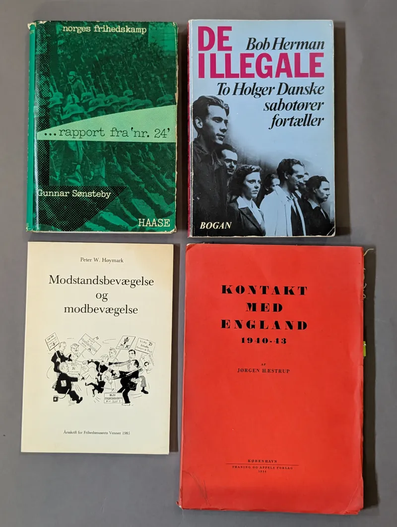 Collection of Four Scandinavian WWII Resistance History Books