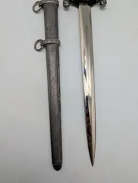 Paul Weyersberg & Co. Solingen German Army Officer's Dagger with Scabbard Afnazificeret 