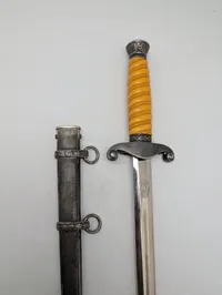 Paul Weyersberg & Co. Solingen German Army Officer's Dagger with Scabbard Afnazificeret 