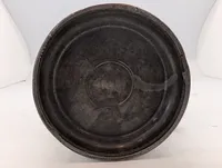 Antique 1813 Engraved Pewter Lidded Stein with Floral Motifs