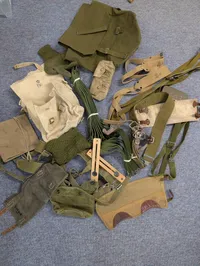 Vintage Danish Military Webbing and Field Gear Collection