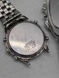 Samling af fire herreure fra Seiko, Angelo-Milano og Poker EM