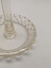 Vintage Cut Glass Crystal Ring Holder Dish