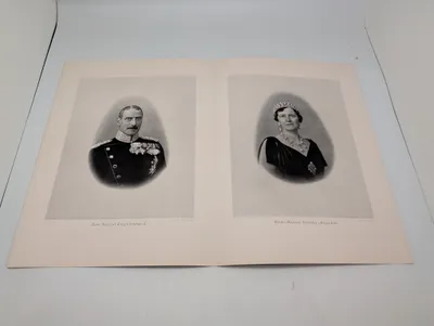 Fot. Elfelt: Portrætter af Kong Christian X og Dronning Alexandrine (1937)