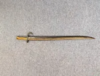 French Model 1866 Chassepot Yataghan Sword Bayonet with Scabbard