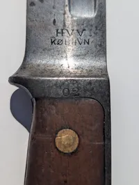 Dansk M/1889 Krag-Jørgensen bajonet, HVV KØBHVN
