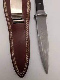 Boker Military Boot Knife No. 4151 with Leather Sheath
