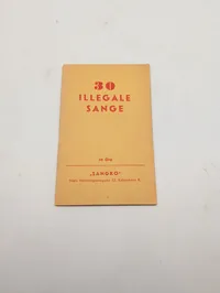 SANGKO - 30 Illegale Sange, sanghæfte fra besættelsestiden