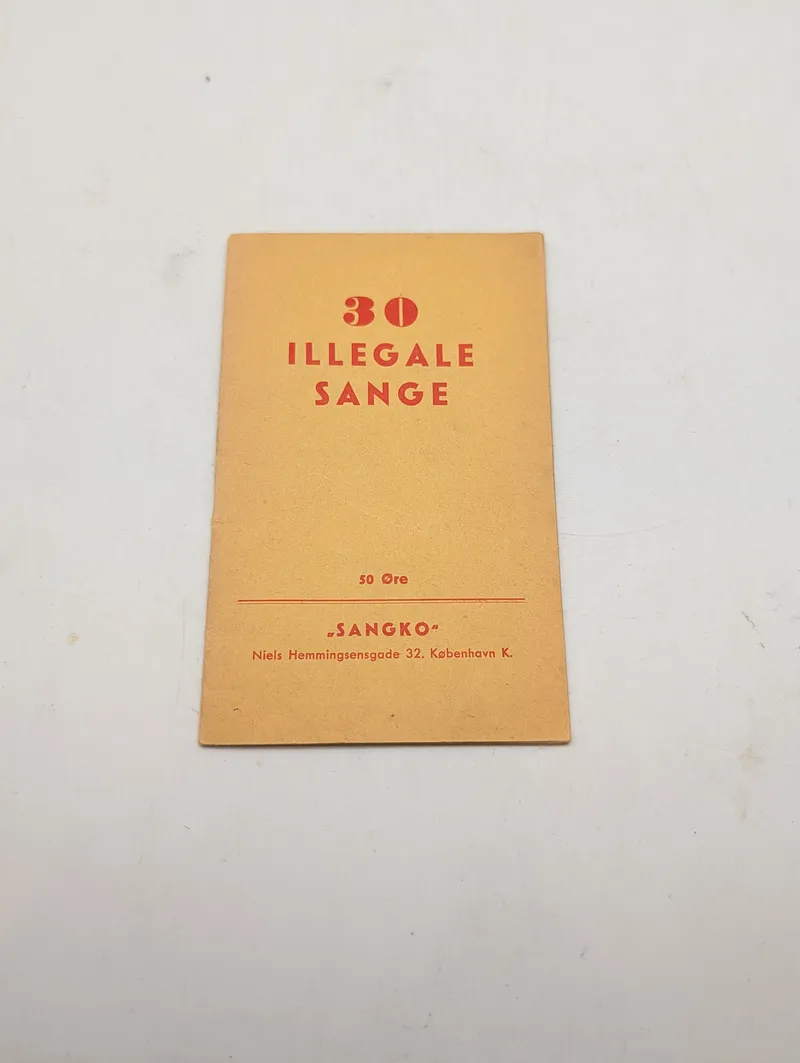 SANGKO - 30 Illegale Sange, sanghæfte fra besættelsestiden