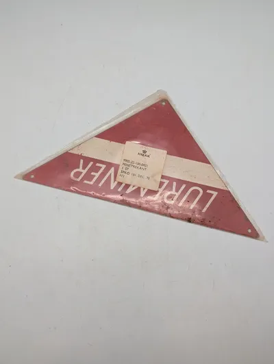 HMAK Dansk Militær Minetrekant Advarselsskilt 'LUREMINER'