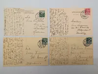Lot of 4 Vintage Danish Topographical Postcards