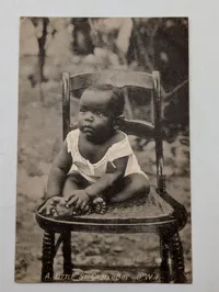 Vintage Postcard, A Little St. Croix Boy, Danish West Indies