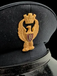 Italiensk Polizia di Stato Uniformssæt med Kasket, Skjorte og Ridebukser