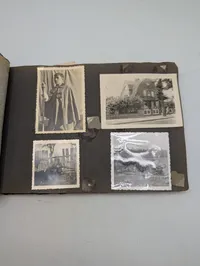 Tysk fotoalbum fra 2. verdenskrig med soldaterportrætter og hverdagsscener, Kroatisk 