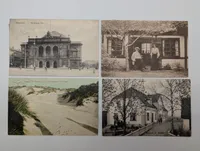 Set of Four Vintage Danish Topographical Postcards