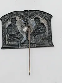 Samling af Østrig-Ungarske Første Verdenskrig Patriotiske Pins og Emblemer