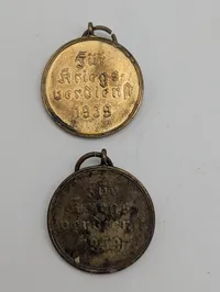 WWII German War Merit Medal Pair, Bronze 