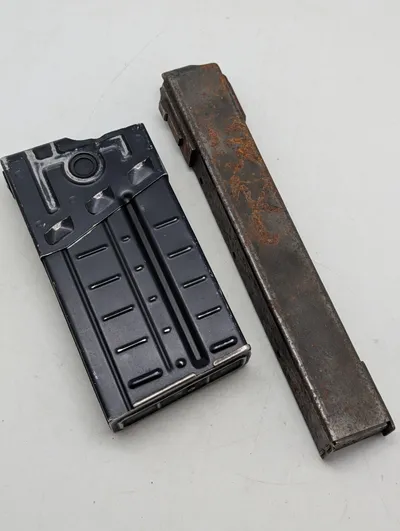 G3 riffelmagasin og maskinpistolmagasin MP49  i stål