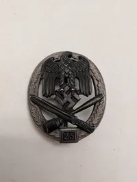 Tysk General Assault Badge med tallet 25, originalt ?
