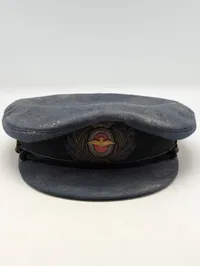 Dansk Flyvevåben Officerskasket med Broderet Emblem
