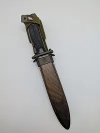 Danish M/62 Bayonet with HTK Crown Marking and Scabbard