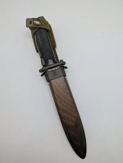 Danish M/62 Bayonet with HTK Crown Marking and Scabbard
