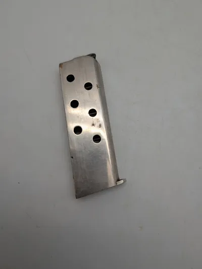 Vintage Pistolmagasin i Rustfrit Stål til .25 ACP / 6.35mm