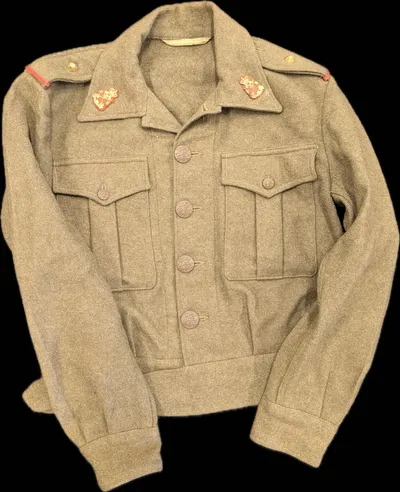 Dansk M44 Battle Dress-jakke i olivengrøn uld