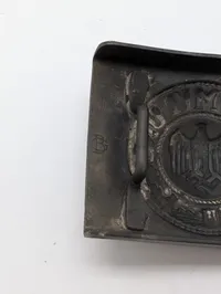 Tysk Wehrmacht Bæltespænde med 'Gott Mit Uns' Motto, originalt 