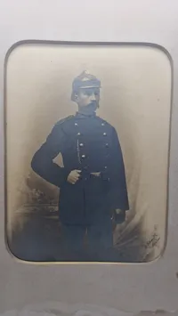 Foto af Politimand fra 18 tallets Maribo 