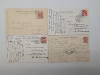 Set of Four Early 20th Century European Topographical Postcards