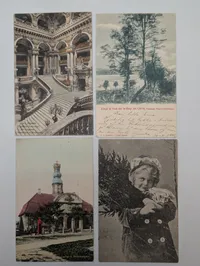 Collection of Four Early 20th Century International Postcards
