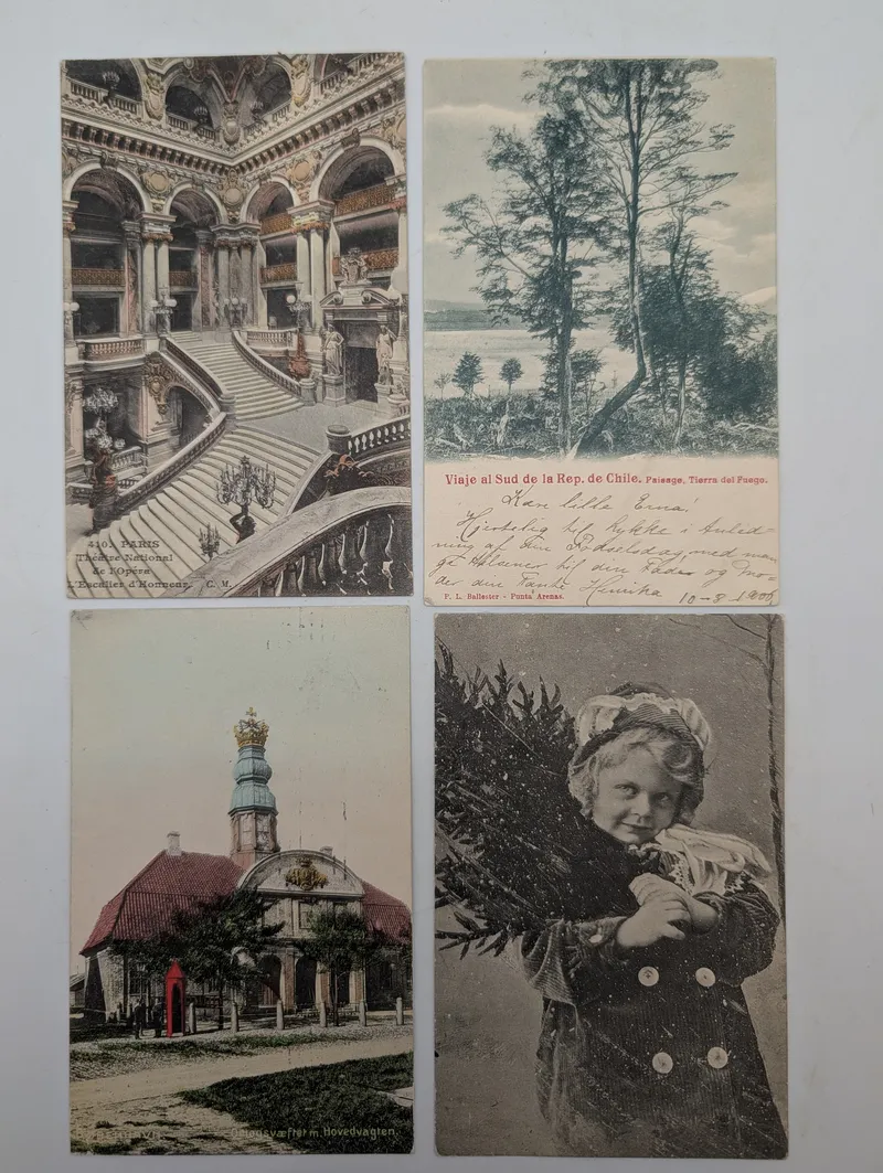 Collection of Four Early 20th Century International Postcards
