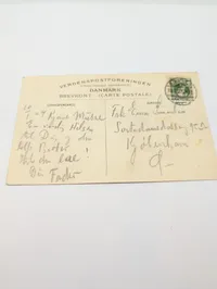Vintage Varde, Denmark Postcard - Aaparti med Byen