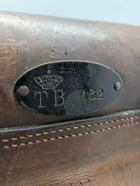 Dansk Militær Felttelefon Model 1915 med Lædertaske, ikke omgjort i 1952 