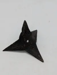 Antik smedet jern-fodangel (caltrop) med fire spidser Engelsk WW2 SOE 