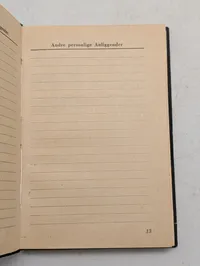 SS Kalender 1945: Lommebog for danske SS-Frivillige, original og komplet 