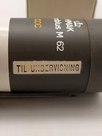 HMAK Alarmblus M/62 med tilhørende manual til Alarmmine M/87